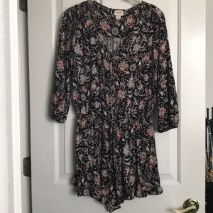 Mossimo Floral print Shorts Romper